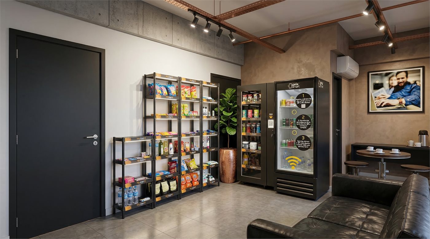 Unidade PickSmart em contêiner instalada e pronta para operar
